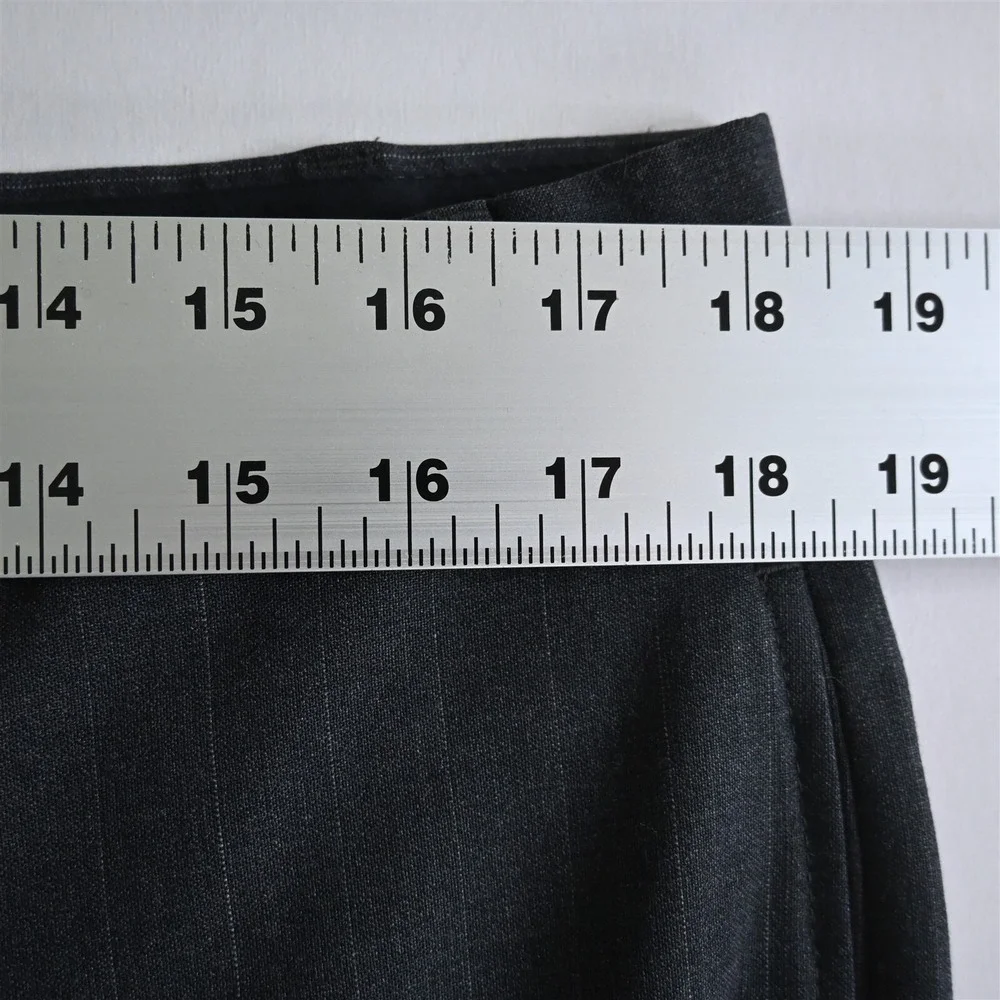 Brooks Brothers 36x29 Gray Striped Flat Front 346 Stretch Wool Mens Dress‎ Pants